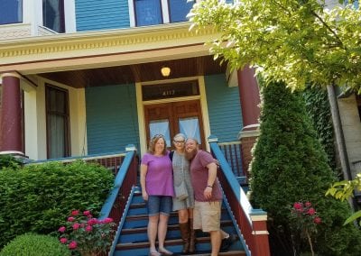 Sheila Applegate, Maximilienne Ewalt, & Zac Hansen at the AirBnB