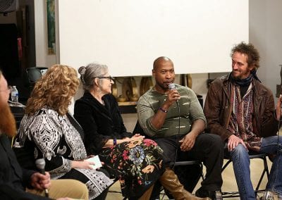 Zac Hansen, Sheila Applegatre, L. Trey Wilson & Michael Sommers, at the Live Sense 8 Podcast Event In San Francisco