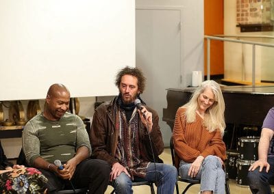 L. Trey Wilson Michael Sommers, Sandra Fish at the Live Sense 8 Podcast Event In San Francisco